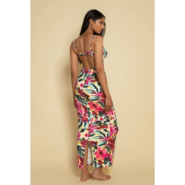 chinese dress ladies Tangerine Petal Long Slip Dress main image 1