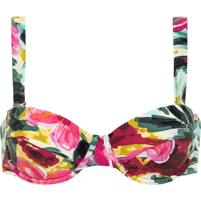 Bustier Bikini Top,Isla Floral