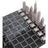 Chess Set Stainless Steel CHICAGO with Wood Map Board - Games - 1 - thumbnail