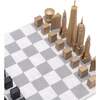 Chess Set Luxury Bronze NEW YORK with Marble Hatch Board - Games - 2