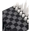 Chess Set Acrylic NEW YORK vs LOS ANGELES with Wood Hatch Board - Games - 1 - thumbnail