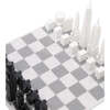 Chess Set Acrylic NEW YORK vs LOS ANGELES with Marble Hatch Board - Games - 1 - thumbnail