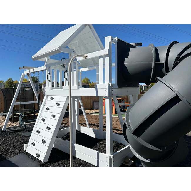 Premium Turbo Tube Slide for 5' Deck Height - Grey - Outdoor Games - 2