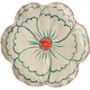 Ceramic Flower Shaped Side Plate With Pink Border, Jade - Tableware - 1 - thumbnail