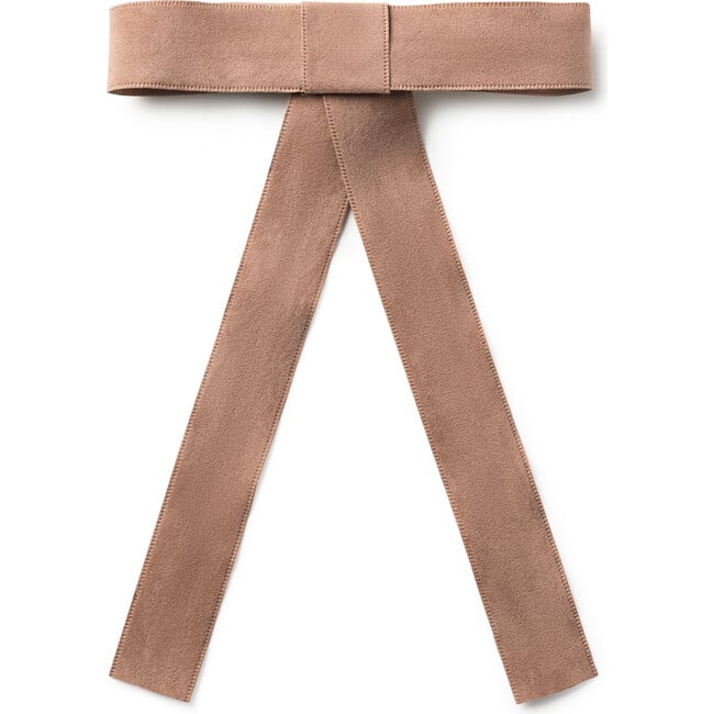 Scarlett Suede Long Tail Clip, Tan