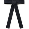 Scarlett Suede Long Tail Clip, Steel Blue - Bows - 1 - thumbnail