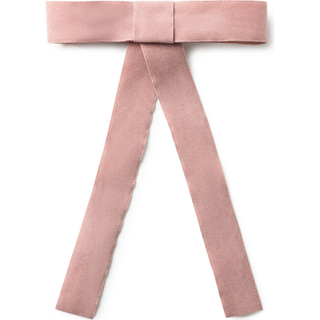 Scarlett Suede Long Tail Clip, Rose