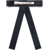 Scarlett Suede Long Tail Clip, Steel Blue - Bows - 2