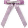 Rosette Velvet Long Tail Clip, Lavender - Bows - 2