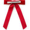 Rosette Velvet Long Tail Clip, Red - Bows - 2