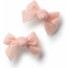 Rosette Velvet Double Clip Set, Ballet Slipper - Bows - 1 - thumbnail