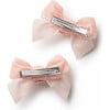 Rosette Velvet Double Clip Set, Ballet Slipper - Bows - 2