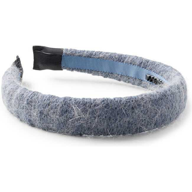 Avery Ribbed Knit Padded Headband, Chambray