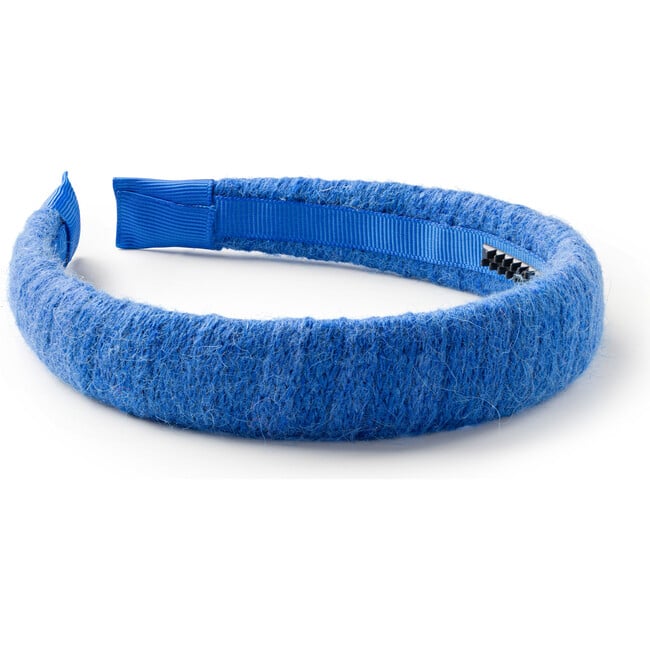 Avery Ribbed Knit Padded Headband, Cobalt