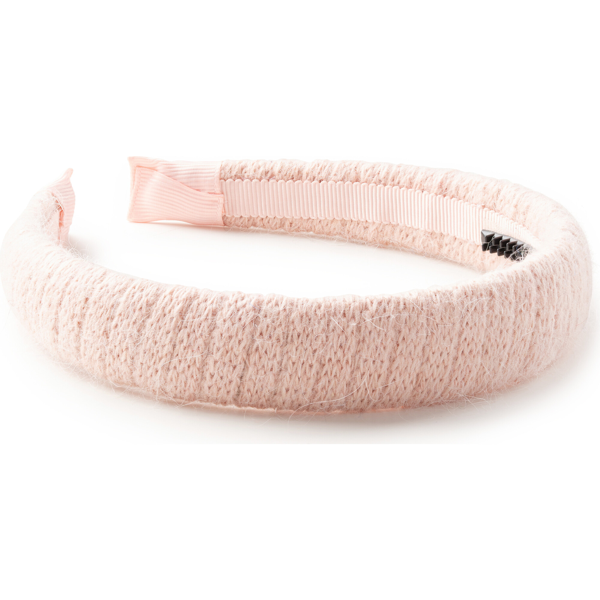 Avery Ribbed Knit Padded Headband, Ballet Slipper - Headbands - 1