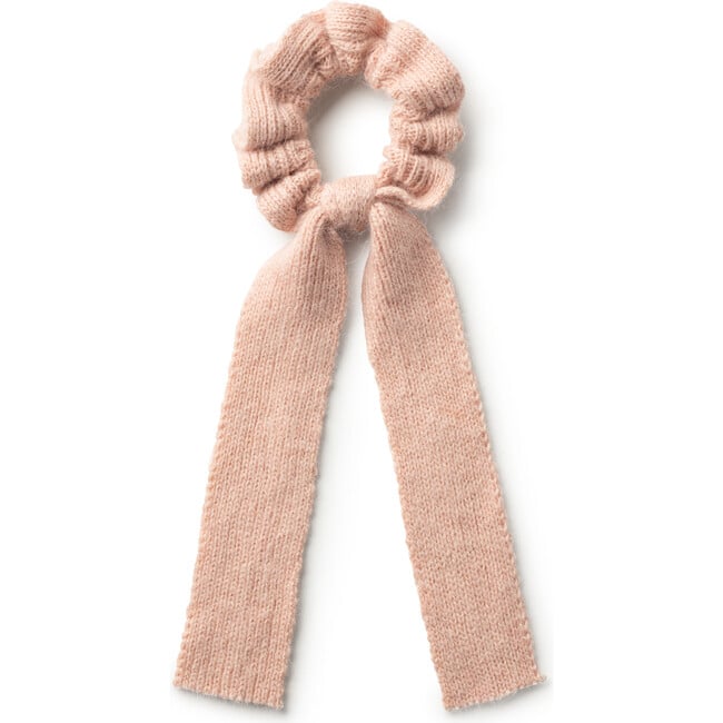 Avery Ribbed Knit Long Tail Scrunchie, Ballet Slipper