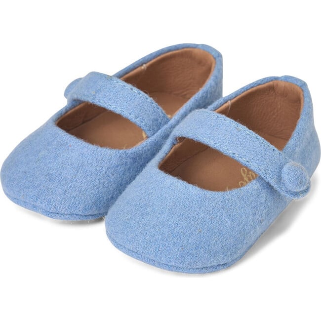 May Wool Mary Janes, Blue - Mary Janes - 2