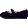 Elin Velvet Mary Janes, Navy - Mary Janes - 1 - thumbnail