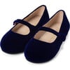 Elin Velvet Mary Janes, Navy - Mary Janes - 2