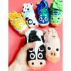 Big Bootie Bundle! 3 Pairs of Pals Mismatched Non-Slip Baby Booties - Socks - 6