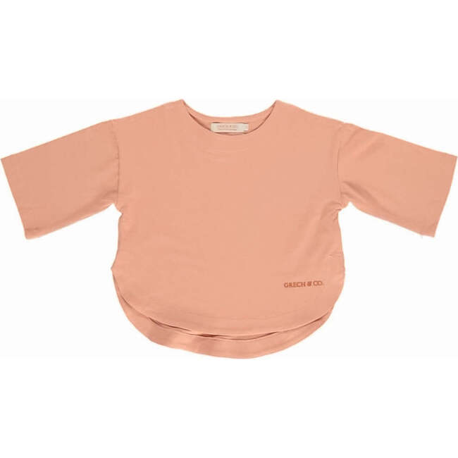 Ultra Soft Cropped Sleeve Oversized T-Shirt, Sunset