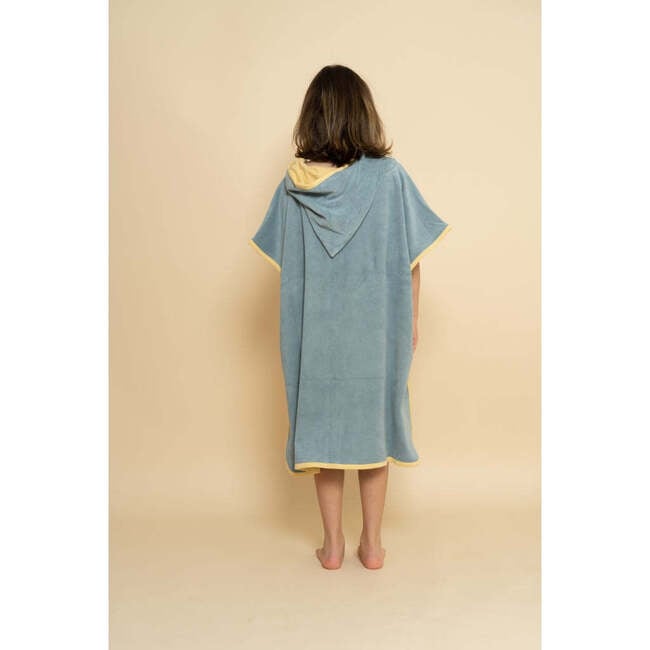 Ultra Absorbent Clasp Buttons Bathing Poncho, Sky Blue - One Pieces - 3