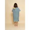 Ultra Absorbent Clasp Buttons Bathing Poncho, Sky Blue - One Pieces - 3