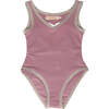 UPF50+ Recycled Open Heart One-Piece Swimsuit, Mauve Rose - One Pieces - 1 - thumbnail