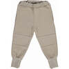 Tracksuit Elastic Waist Side Pocket Joggers, Fog - Sweatpants - 1 - thumbnail