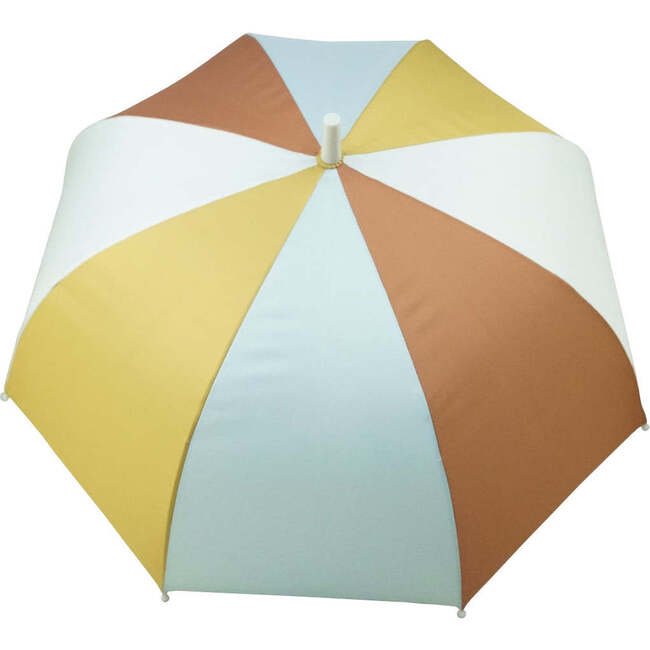 Sustainable Vegan Leather Rain Umbrellas, Light Blue