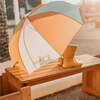 Sustainable Vegan Leather Rain Umbrellas, Rust - Umbrellas - 2