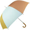 Sustainable Vegan Leather Rain Umbrellas, Light Blue - Umbrellas - 3