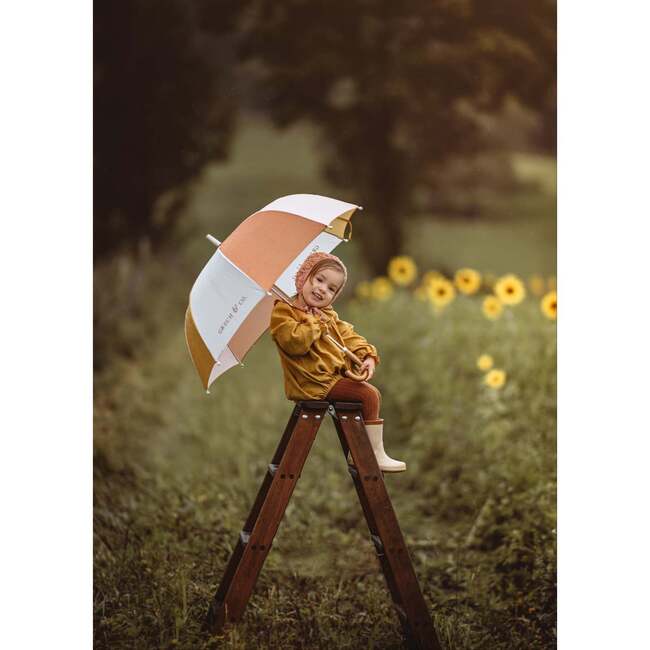 Sustainable Vegan Leather Rain Umbrellas, Shell - Umbrellas - 4