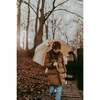 Sustainable Vegan Leather Rain Umbrellas, Burlwood - Umbrellas - 3
