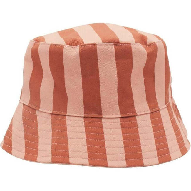 Striped Reversible Bucket Hat, Sunset & Tierra