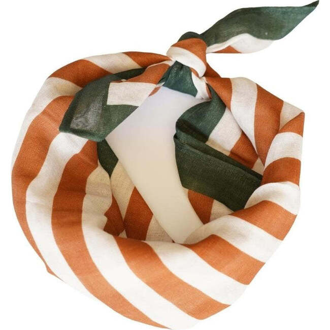 Striped Organic Cotton Head Scarf, Atlas & Tierra