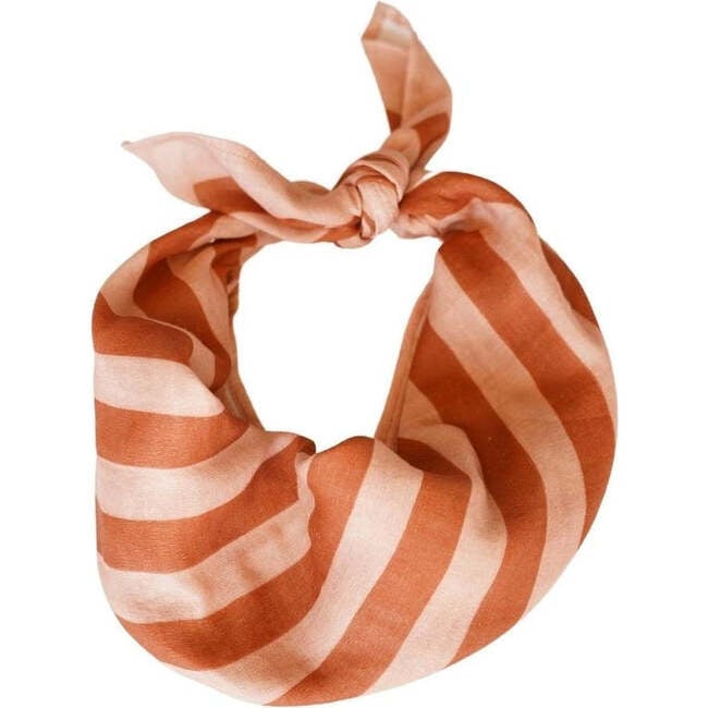 Striped Organic Cotton Head Scarf, Sunset & Tierra