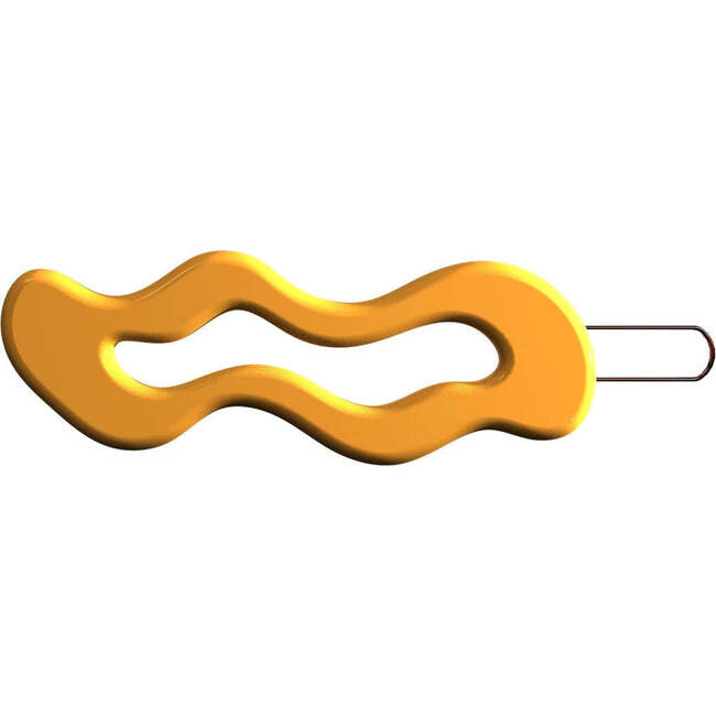 Smooth Matte Wave Hair Clip, Mellow Yellow