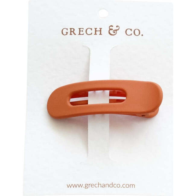 Silicone Grip Hair Clips, Rust