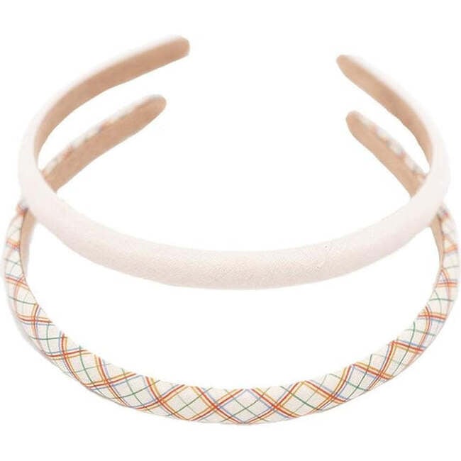 Plaid Retro Collection Headbands, Multicolors (Set Of 2)