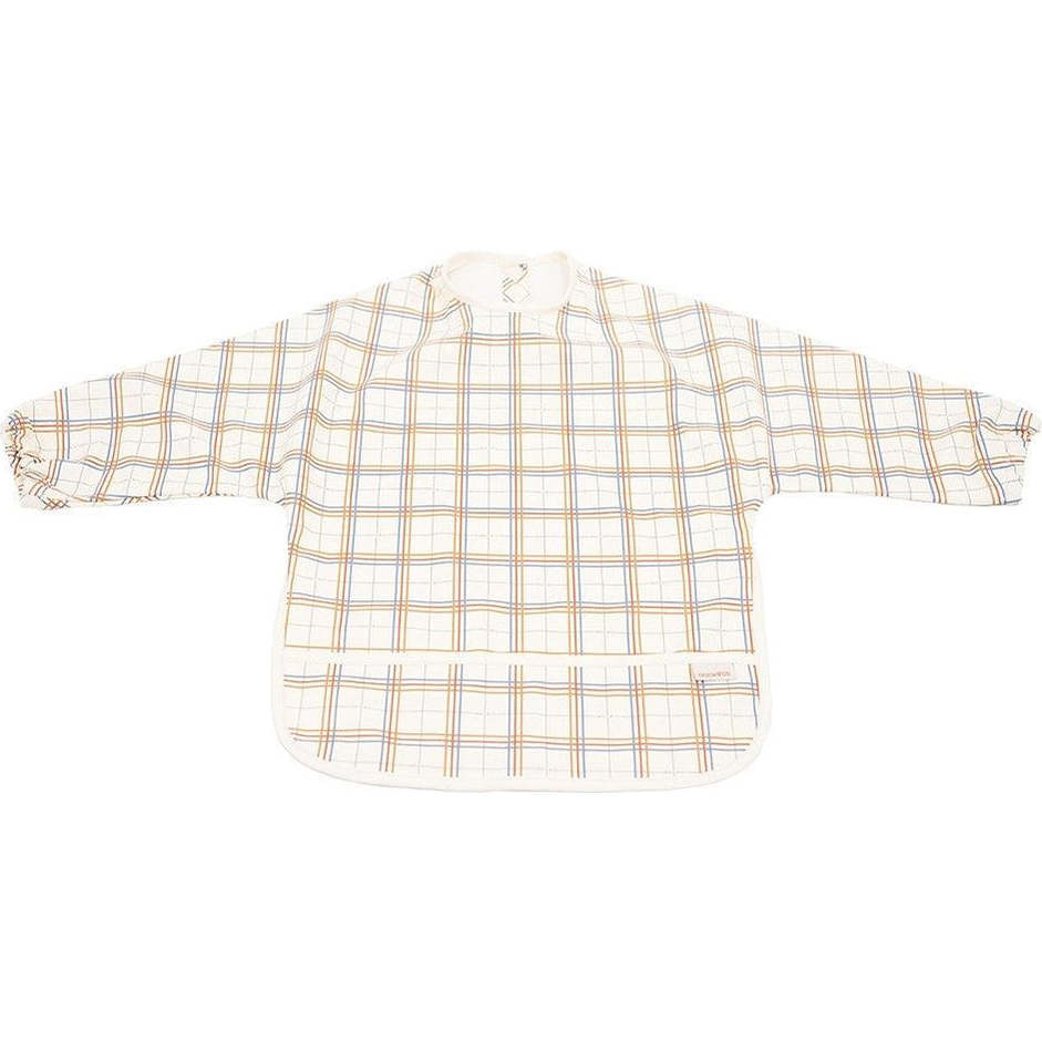 Plaid Water Resistant Front Pocket Smock Bib, Pattern - Bibs - 1