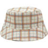 Plaid Pattern Reversible Bucket Hat, Multicolors - Hats - 1 - thumbnail