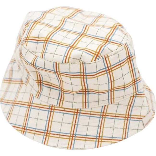 Plaid Pattern Reversible Bucket Hat, Multicolors - Hats - 3