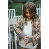 Plaid Reversible Bomber Jacket, Fog & Storm - Jackets - 5