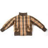 Plaid Reversible Bomber Jacket, Fog & Storm - Jackets - 7