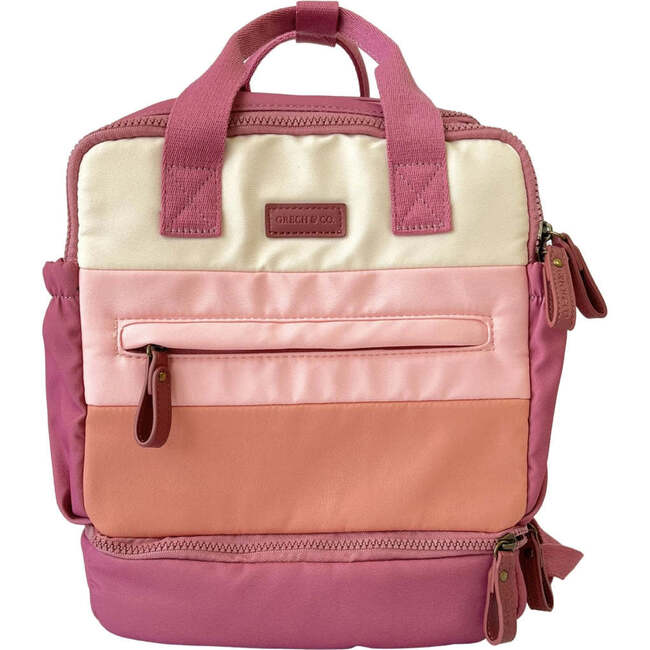 Petit Zippered Insulated Backpack, Mauve Rose Ombre