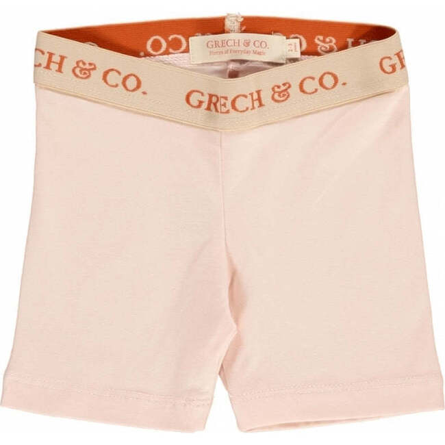 Organic Cotton Twirl Bike Shorts, Blush Bloom