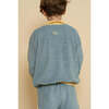 Organic Cotton Long Sleeve Signature Sweater, Sky Blue - Sweaters - 4