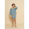 Organic Cotton Long Sleeve Signature Sweater, Sky Blue - Sweaters - 5