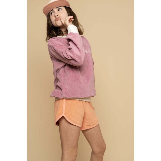 Organic Cotton Long Sleeve Signature Sweater, Mauve Rose - Sweaters - 2